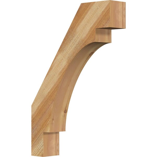 Ekena Millwork 4"W x 18"D x 26"H Merced Rough Sawn Knee Brace, Western Red Cedar BRC04X18X26MRC00RWR - main